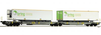 Dubbelvagn Sdggmrs/T2000 Bring. N-skala