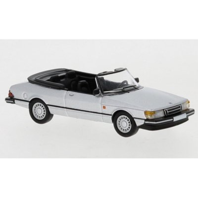 Saab 900 Cabriolet. Silver. 1986