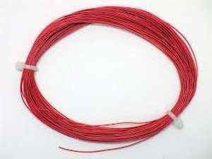 Tunn kabel, 0,5 mm. Röd.