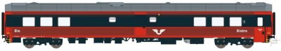 Restaurangvagn SJ S12 5441 Röd/Mörkgrå.