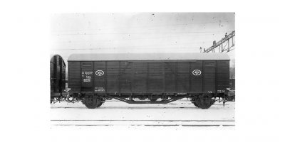 Godsvagn SJ G 50234, ASG, Brun.