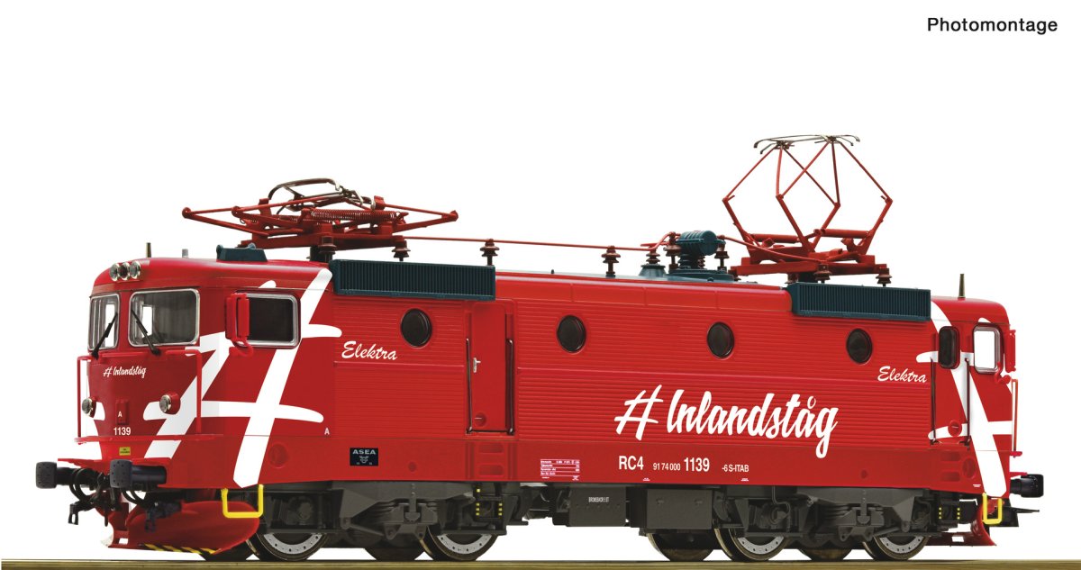 Ellok RC4 1139. "Inlandståg". DC. - Roco H0 Lok DC - Roco